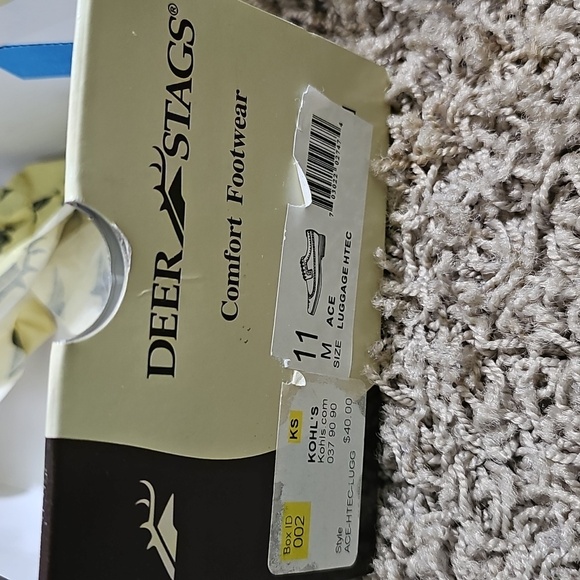 Deer Stags Boy's Brown Ace Wing Tip Oxford Shoes Lace Up - Picture 4 of 8